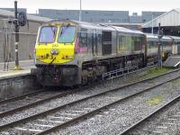 Irish Rail 201 class 233 <I>River Clare</I> propels the 08.00 'Enterprise' from Belfast into Dublin Connolly on 22 March 2014.<br><br>[Bill Roberton 22/03/2014]