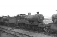 Class 2P 4-4-0 no 40640 stands in a line of condemned locomotives awaiting disposal at Hurlford shed in April 1962. 40640 had been withdrawn from Ayr in September 1961 and was scrapped at Connels, Coatbridge, in July 1963. <br><br>[David Stewart 17/04/1962]