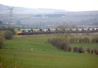 A coal train on the Killoch branch climbing away from Drongan in March 2014.<br><br>[Bill Roberton 31/03/2014]