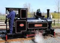 Avonside Engine Co 0-4-0T <I>Marchlyn</I> (works no 2067 of 1933) photographed on 29 March 2014 operating on the Statfold Barn Railway.<br><br>[Peter Todd 29/03/2014]