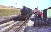 GWR Grange 4-6-0 no 6847 <I>Tidmarsh Grange</I> passing West Wycombe in the summer of 1964 with a Paddington - Banbury train. <br><br>[John Robin 26/08/1964]