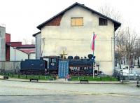 Plinthed 760mm gauge 0-10-0 No. 1934 standing alongside Prijedor station in north-west Bosnia on 15 March 2014. The choice of loco is quite appropriate, as Prijedor was once the northern outpost of the former Steinbeisbahn, for which Jugoslavian Railways (JZ) ordered six of this type from Skoda in 1949. <br><br>[Bill Jamieson 15/03/2014]