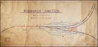 Old signalling diagram showing the arrangements at Roxburgh Junction. The date of the diagram is 5 November 1933. [Reproduced with kind permission of The Scottish Railway Preservation Society]<br><br>[Bruce McCartney 22/04/2014]