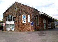 The station building has gone, but the goods shed survives - supporting at least 4 local businesses and/or facilities with the help of a mezzanine floor and some new windows - possibly supplied by the glass company downstairs! <br><br>[Ken Strachan 21/04/2014]