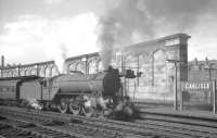 V2 60975 ready to leave Carlisle on 13 July 1963 after taking over the 1.40pm Stranraer Harbour - Newcastle Central.<br><br>[K A Gray 13/07/1963]