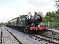 5637 at Taw Valley Halt on the the Swindon and Cricklade Railway on 26 April 2014.<br><br>[Peter Todd 26/04/2014]