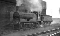 Caley <I>Jumbo</I> 0-6-0 no 57331 on Hurlford shed in April 1962, some 5 months before withdrawal. <br><br>[David Stewart 17/04/1962]