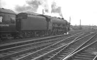 The 10.50am Glasgow Central - Liverpool Exchange heads south from Carlisle on 4 August 1962 behind Royal Scot 46132 <I>The King's Regiment Liverpool</I>.<br><br>[K A Gray 04/08/1962]