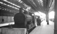 Time out. The crew of no 49 between turns at Belfast Great Victoria Street on 28 August 1965.<br><br>[K A Gray 28/08/1965]