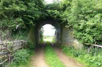 Another 'light railway' underbridge for a farm road immediately south of Turnberry Station site in May 2014.<br><br>[Colin Miller 11/05/2014]