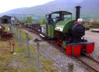 Saddle tank <I>Sir Tom</I> clears wagons from the lowermost sidings at Threlkeld Quarry Museum to allow a BLS visit to have the full gricing experience. This quarry was opened to supply the works associated with the construction of the Keswick branch and closed as a commercial concern in 1982.<br><br>[Ken Strachan 18/05/2014]