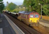 DBS 66104 passes Rosyth with the Hartlepool - Georgemas pipes on 27 May.<br><br>[Bill Roberton 27/05/2014]
