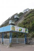 Westcliff lift at Bournemouth is one of three operated by the council. Although known as <I>Cliff Lifts</I> they are actually funicular light railways. The Westcliff lift rises 145 feet on a gradient of 1:1.42 and dates from August 1908.  <br><br>[Mark Bartlett 23/05/2014]