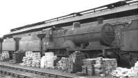 Class 2P 4-4-0 no 40637 awaiting disposal at Corkerhill shed in the autumn of 1961.<br><br>[David Stewart //1961]