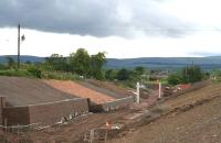 Site of the new Eskbank station looking south towards Hardengreen roundabout on 2 June 2014, showing the considerable excavation work that has been carried out here [see image 45288].<br><br>[John Furnevel 02/06/2014]