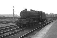 Black 5 no 44850 shunting the carriage sidings at Possil in October 1964. [See image 21709] [Ref query 10109]<br><br>[Colin Miller /10/1964]