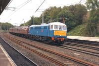 86259 returns the <I>Cumbrian Coast Express</I> south on the on 14 June 2014, seen here at Lancaster. [See image 47672]<br><br>[John McIntyre 14/06/2014]