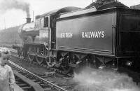 Holden ex-GER B12 4-6-0 No 61560 of Kittybrewster shed, photographed at Fraserburgh on 19th May 1949. [Editor's note: Bottom left is a young JR]<br><br>[G H Robin collection by courtesy of the Mitchell Library, Glasgow 19/05/1949]