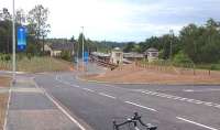 The new access road to the improved Gleneagles Station is now open with banners welcoming the 2014 Ryder Cup to Perthshire.<br><br>[John Robin 27/06/2014]