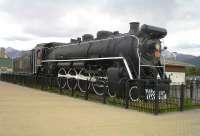 Considering the extreme winter weather around Jasper, and the fact that it has been on open display near the station since 1972, Canadian National U1 4-8-2 No.6015 looks in pretty fair condition in June 2014. <br><br>[Malcolm Chattwood 12/06/2014]