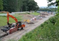 End of the line. Scene at Tweedbank looking south on 30 June 2014. <br><br>[John Furnevel 30/06/2014]