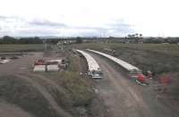 Progress at Shawfair on 15 July 2014 - view south towards Sheriffhall.<br><br>[John Yellowlees 15/07/2014]