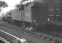 Gateshead V3 no 67652 at Newcastle Central on 25 August 1962. The 2-6-2 tank has taken charge of the 10.40am Kings Cross - Tyne Commission Quay Boat Train for the final part of the journey to North Shields.<br><br>[K A Gray 25/08/1962]