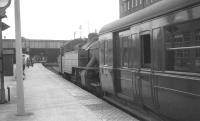 No 51 runs into Belfast Great Victoria Street station on 28 August 1965 with empty stock.<br><br>[K A Gray 28/08/1965]