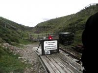 Hillend summit at Glengonnar on the Leadhills and Wanlockhead Railway - the highest point worked by adhesion on a UK railway - at 1498 ft above sea level. [See image 48153]<br><br>[John Yellowlees 27/07/2014]