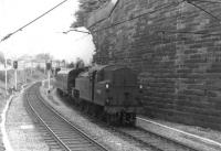 Fairburn 2-6-4T 42055 with a southbound train leaving Mount Florida in the early 1960s.<br><br>[David Stewart //]