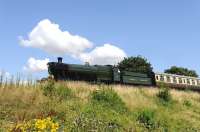 GWR 2807, photographed after leaving Toddington for Winchcombe on 28 July.<br><br>[Peter Todd 28/07/2014]