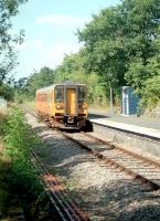 A train arrives at Penybont in 2002, heading for Craven Arms.<br><br>[Ewan Crawford //2002]