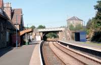 The station at Knighton on the Heart of Wales Line in 2002 looking west. [Ref query 6933]<br><br>[Ewan Crawford //2002]