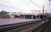 A view from a southbound train in June 1990 of the new Kassel-Wilhelmshhe station under construction as part of the then new high speed line from Hamburg to Munich.<br><br>[John McIntyre /06/1990]