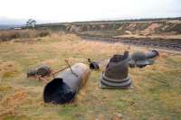 Smashed water column at Altnabreac, 1998. [See image 28048]<br><br>[Ewan Crawford //1998]