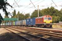 DBS 92031 southbound on the WCML at Euxton on 23 August 2014 with a Mossend to Daventry container train.<br><br>[John McIntyre 23/08/2014]