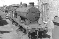 Ex-Caledonian 4-4-0 no 54508 photographed on Stranraer shed on 5 August 1962. The locomotive had been stored awaiting disposal since its withdrawal at the end of 1959. It was finally cut up in the yard of Messrs McLellan, Langloan, in July 1964.  <br><br>[David Stewart 05/08/1962]