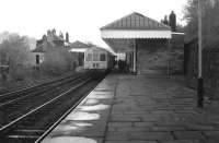 A DMU for Manchester Victoria calls at Hebden Bridge on 22 November 1976.<br><br>[Ewan Crawford Collection 22/11/1976]