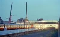 Late aftermath of the Largs station crash on 11 July 1995, involving that morning's 0615 service from Glasgow Central. [See image 21760]<br>
<br><br>[Ewan Crawford 11/07/1995]