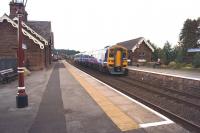 A Carlisle to Leeds service calls at Lazonby & Kirkoswald on the afternoon of 6 September 2014.<br><br>[John McIntyre 06/09/2014]