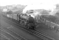 Perth Black 5 no 45476 shunts Crieff goods yard in 1960.<br><br>[David Stewart //1960]