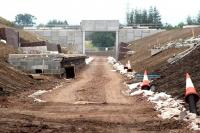 Looking south through the new Eskbank station on 14 September 2014.<br><br>[John Furnevel 14/09/2014]