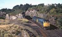 By the time <I>Scottish Grand Tour No. 9</I> reached Kyle of Lochalsh on the mid-afternoon of 13 September 1969 the skies had cleared and D5117 and D5120 are seen running round their train at the terminus in glorious late summer sunshine.<br><br>[Bill Jamieson 13/09/1969]