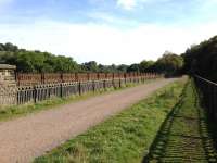 Looking across the viaducts at Millers Dale on 28 September 2014. [See image 44309].<br><br>[Bruce McCartney 28/09/2014]