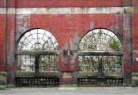 Detail of part of the surviving north wall of the former High Street goods depot on Duke Street in 2007. <br><br>[John Furnevel 18/03/2007]