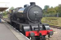 D49 62712 <I>Morayshire</I> at Leicester North station on the Great Central Railway on 2 October 2014. <br><br>[Peter Todd 02/10/2014]