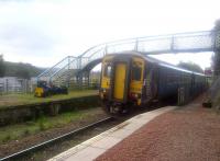 ScotRail 156500 at Loch Awe station on 1 October 2014.<br><br>[John Yellowlees 01/10/2014]