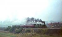 GNSR 49 <I>Gordon Highlander</I> climbing from Carmyle to Newton on 16 October 1965 with a Branch Line Society railtour from Glasgow Central.<br><br>[John Robin 16/10/1965]