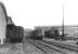 What is thought to be EE Type 1 no D8134 with a brake van tour, photographed during a photostop at Soho Pool, Birmingham, on 27 April 1968. [Identification assistance sought by SLS/MLS - with thanks to all contributors]   <br><br>[Stephenson Locomotive Society/Manchester Locomotive Society 27/04/1968]