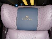 The motif now adorning the headrest of the new style first class leather seating being rolled out across the First Great Western HST fleet. <br><br>[David Pesterfield 29/08/2014]